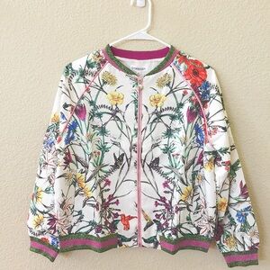 NWT beautiful floral printed jacket SZ M